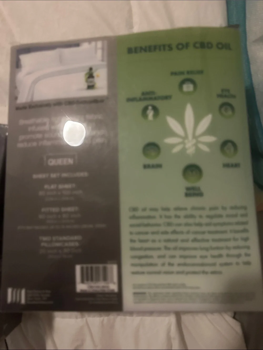 Queen 4-Piece White Sheet Set - CBD Infused Comfort
